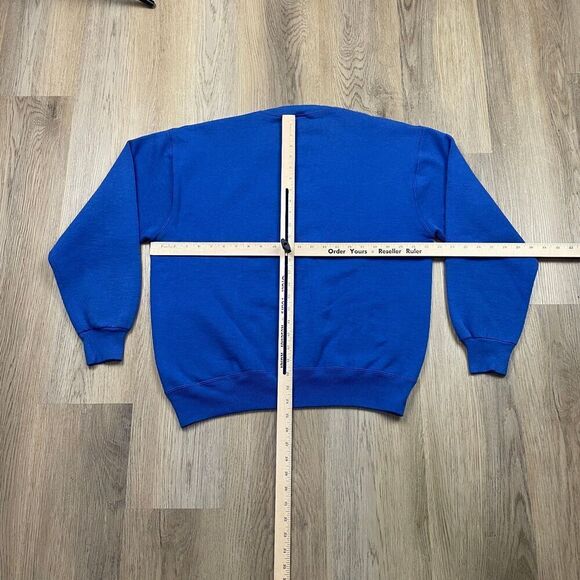 Vintage Russell Athletic Sweatshirt Mens Large Blue Crewneck Pullover USA 90s - Picture 7 of 10